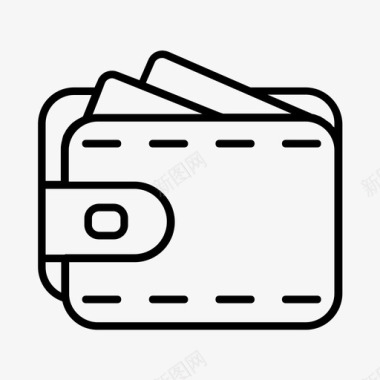 钱包商务信用卡图标图标