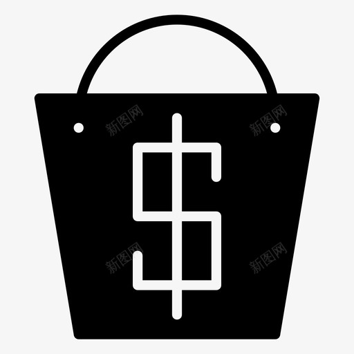 购物袋已售购买字形图标svg_新图网 https://ixintu.com 已售 购买字形 购物袋