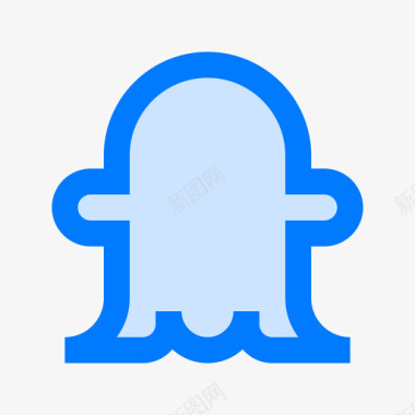 Snapchat社交媒体101蓝色图标图标