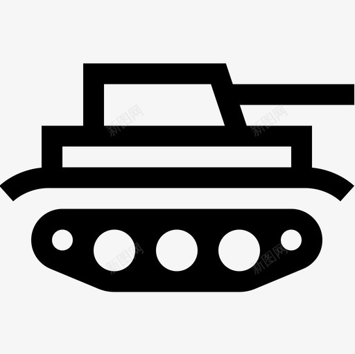 坦克军用21直线型图标svg_新图网 https://ixintu.com 军用 坦克 直线 线型