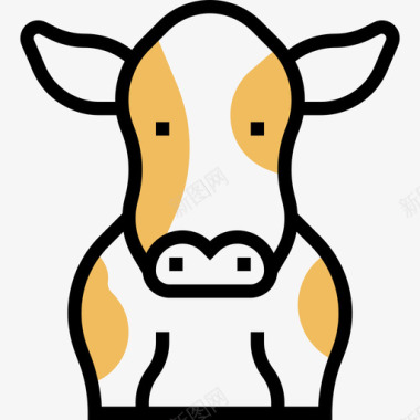 奶牛养殖49黄影图标图标