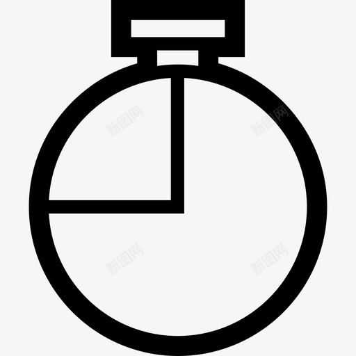 四分之一秒计时器秒表图标svg_新图网 https://ixintu.com 一秒 分之 分之一 四分 基本 秒表 计时器 设置