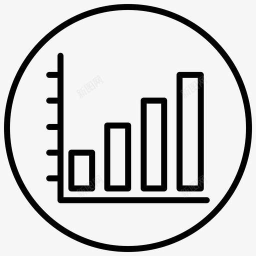 分析条形图增长图图标svg_新图网 https://ixintu.com 分析 增长图 条形图 生产率