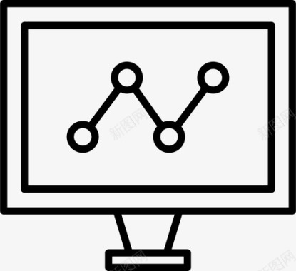 显示器计算机图形图标图标