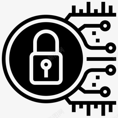 保护系统密钥安全图标图标