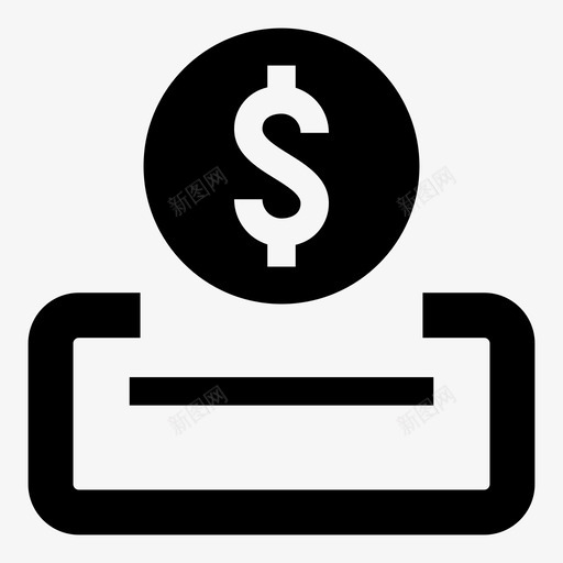 存款收入货币图标svg_新图网 https://ixintu.com 储蓄 商业 存款 收入 货币 销售