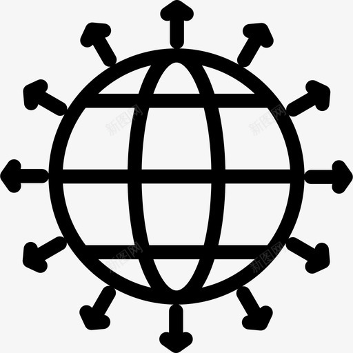 世界金融全球图标svg_新图网 https://ixintu.com 世界 全球 网络 金融
