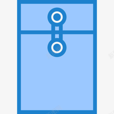 信封办公用品6蓝色图标图标