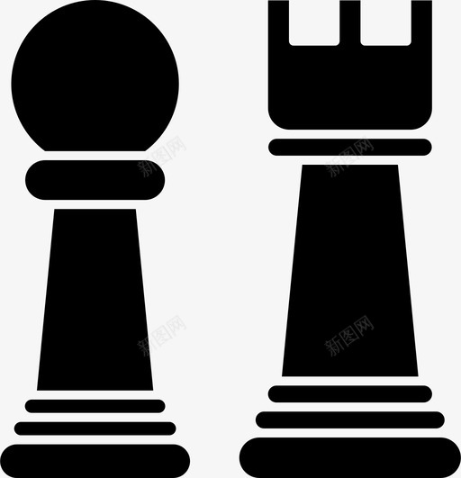 国际象棋棋盘游戏智力游戏图标svg_新图网 https://ixintu.com 国际象棋 智力游戏 棋盘游戏 车