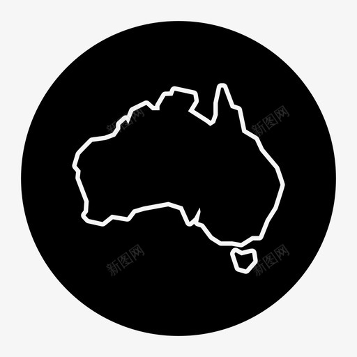 澳大利亚悉尼地图1图标svg_新图网 https://ixintu.com 地图 悉尼 澳大利亚