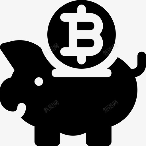 储蓄罐加密货币15已填充图标svg_新图网 https://ixintu.com 储蓄罐 加密货币15 已填充