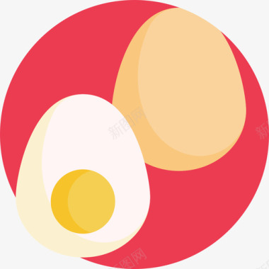 鸡蛋食物111扁平图标图标