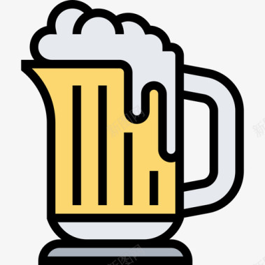 啤酒饮料15原色图标图标