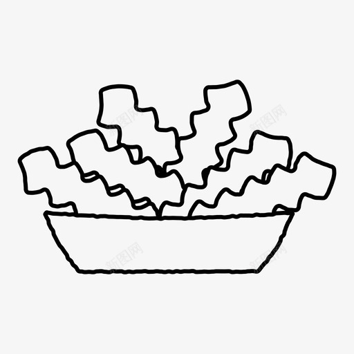 薯条快餐油炸食品图标svg_新图网 https://ixintu.com 快餐 油炸食品 薯条
