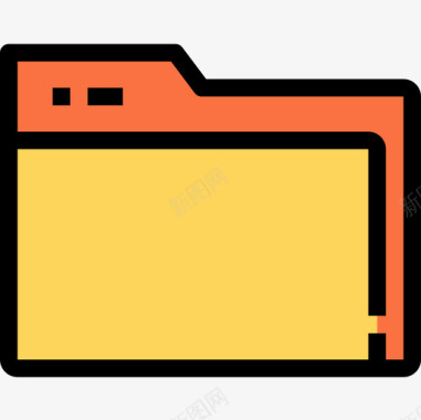 文件夹业务要素4线颜色图标图标