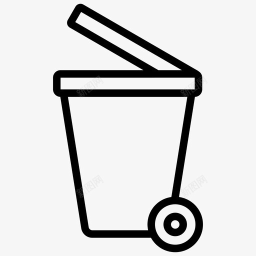 删除垃圾箱消除图标svg_新图网 https://ixintu.com 删除 回收 图片线图标 垃圾 垃圾箱 消除