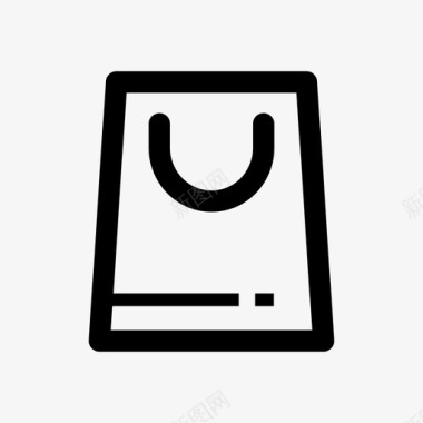 购物袋礼品纸袋图标图标