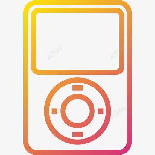 Ipod设备15渐变图标svg_新图网 https://ixintu.com Ipod 渐变 设备