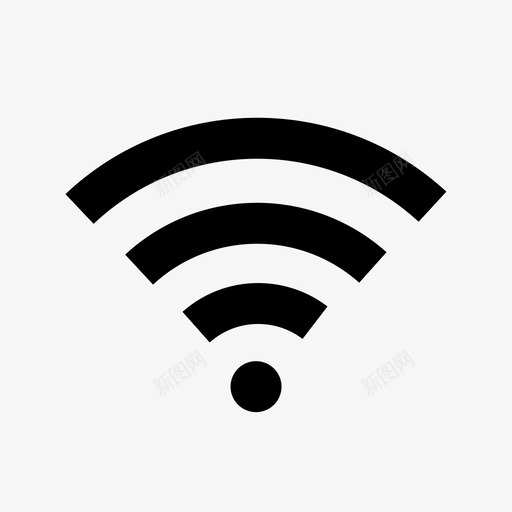 wifi互联网信号图标svg_新图网 https://ixintu.com wifi wifi连接 互联网 信号 符号