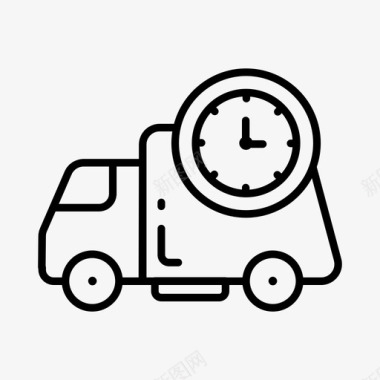 送货车时间电子商务2图标图标