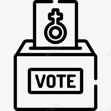 投票妇女节4直系图标图标
