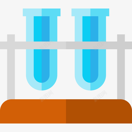 试管化学33扁平图标svg_新图网 https://ixintu.com 化学 扁平 试管