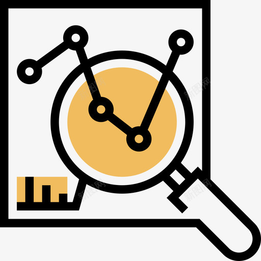 定量数据分析黄影图标svg_新图网 https://ixintu.com 定量 数据分析 黄影