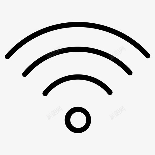 wifi连接数字图标svg_新图网 https://ixintu.com wifi 信号 数字 无线 网络 连接 酒店