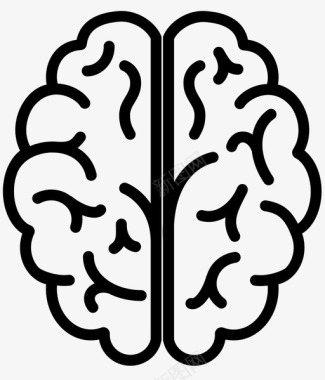 大脑认知智力图标图标