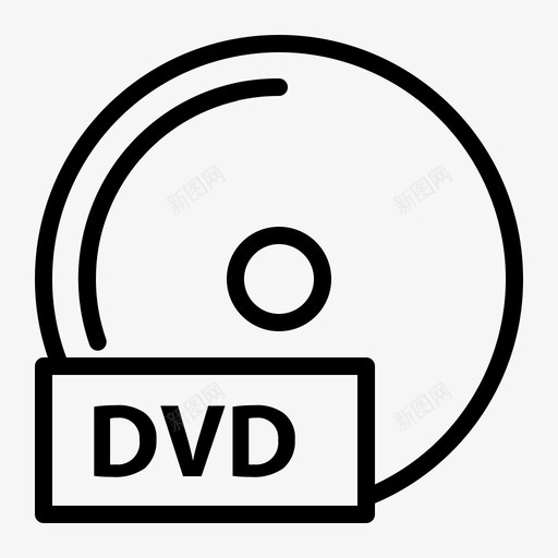 光碟dvd电影多媒体图标svg_新图网 https://ixintu.com dvd 光碟 多媒体 电影 音乐