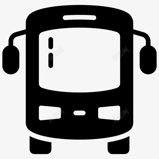公共汽车长途汽车本地交通图标svg_新图网 https://ixintu.com 交通 公共 公共汽车 图标 字形 本地 车辆 运输 长途汽车