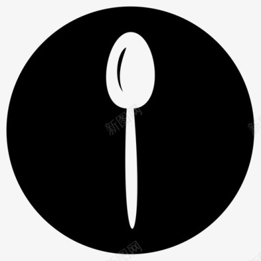 勺子食物厨房图标图标
