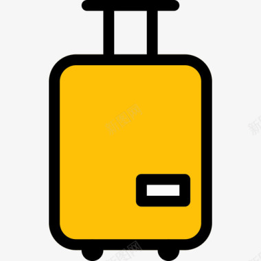旅行箱旅行和旅游2线性颜色图标图标