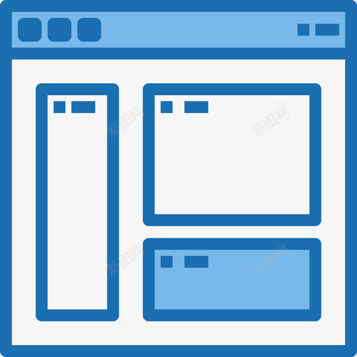 界面浏览器和接口9蓝色图标svg_新图网 https://ixintu.com 浏览器和接口9 界面 蓝色