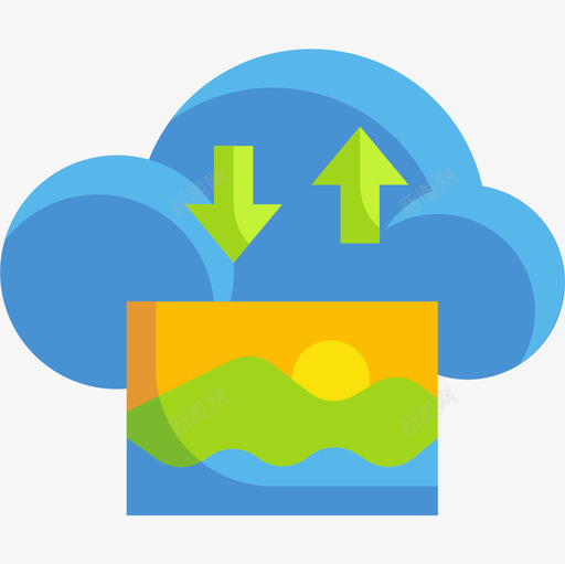 云技术18平面图图标svg_新图网 https://ixintu.com 图片 平面图 技术