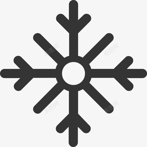 snowflakesvg_新图网 https://ixintu.com snowflake