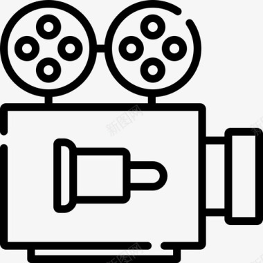 摄像机电影工业2线性图标图标