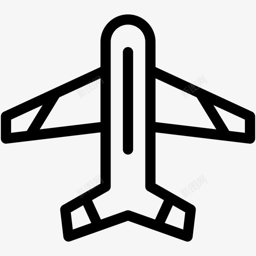 飞机城市图标svg_新图网 https://ixintu.com 城市 飞机