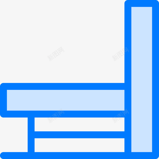 长椅健身房12蓝色图标svg_新图网 https://ixintu.com 健身房 蓝色 长椅