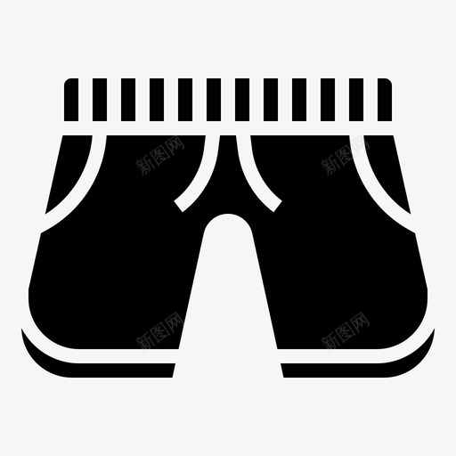 拳击短裤短裤男式图标svg_新图网 https://ixintu.com 内裤 图案 拳击 男式 短裤 衣服
