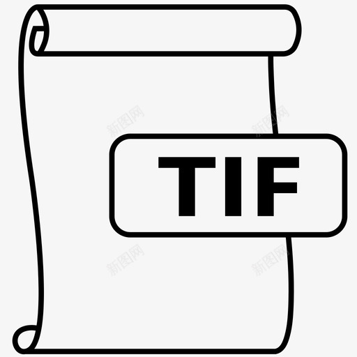 Tiffilefileformat图标svg_新图网 https://ixintu.com Tif file format formats2 tiff