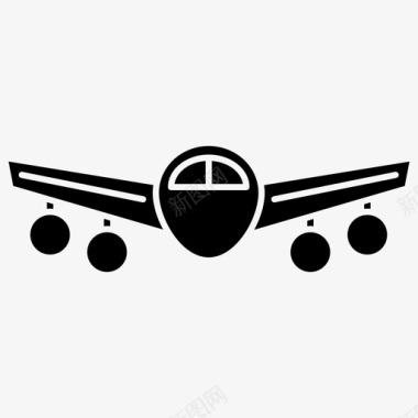 飞机飞行航空标志图标图标
