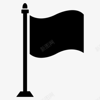 旗帜定位优先权图标图标