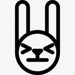 赎罪赎罪兔子表情符号动物表情符号图标高清图片