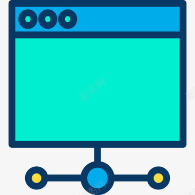 用户界面网页和开发29线颜色图标图标