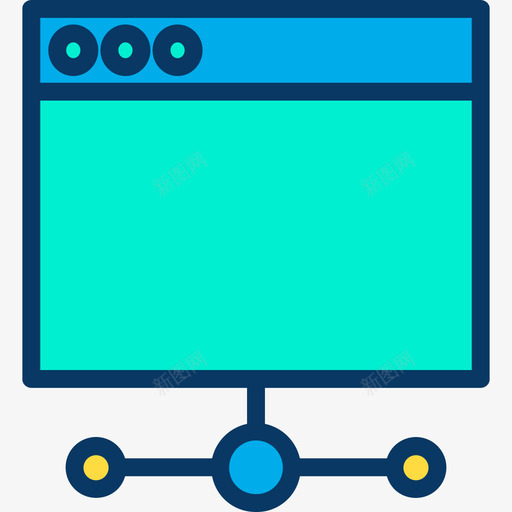 用户界面网页和开发29线颜色图标svg_新图网 https://ixintu.com 开发 用户界面 网页设计 颜色