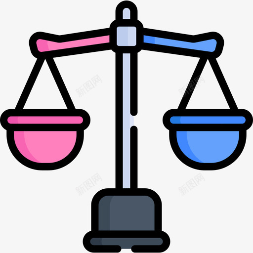 平衡女性第6天线性颜色图标svg_新图网 https://ixintu.com 女性第6天 平衡 线性颜色