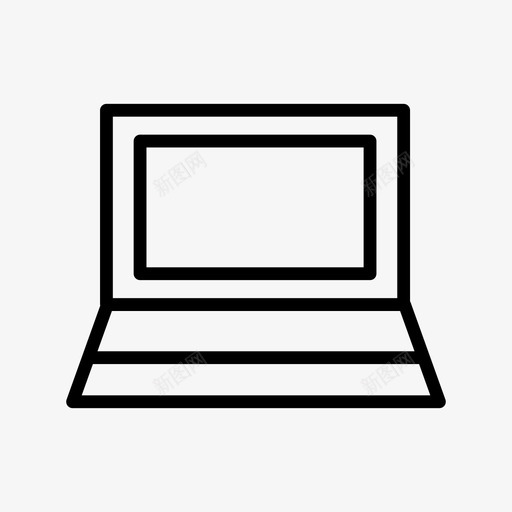 笔记本电脑电脑数码图标svg_新图网 https://ixintu.com 数码 显示器 电脑 科技 笔记本