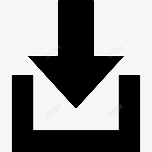 箭头保存图标svg_新图网 https://ixintu.com 下载 保存 界面 箭头 要素