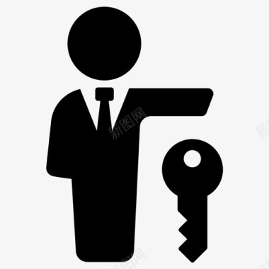 房东钥匙业主图标图标